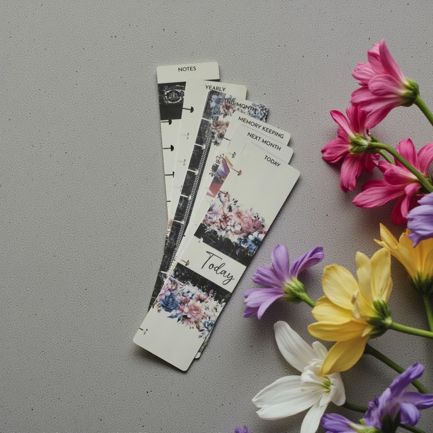 Dashboard Set - Boutique Laminated Tabs (Set of 6)