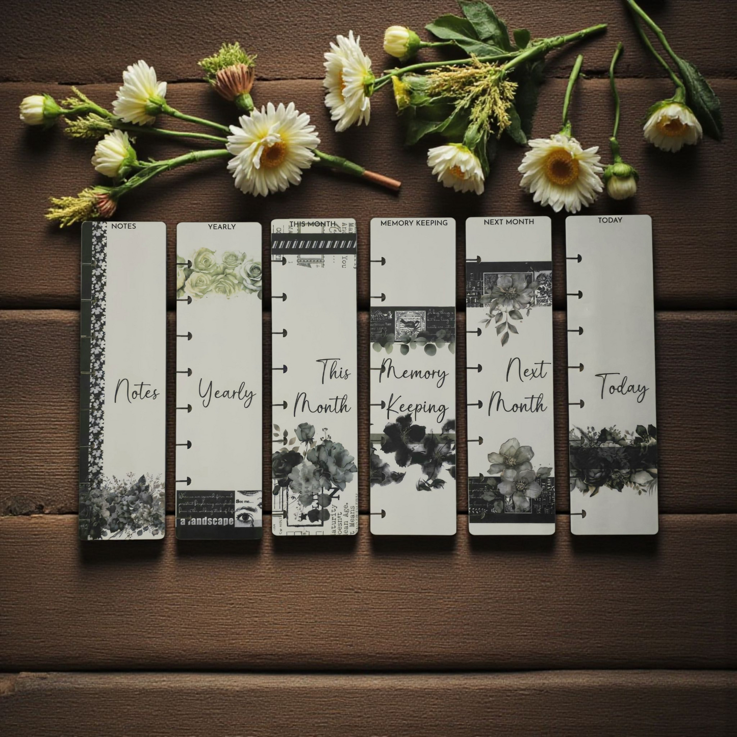 Dashboard Set - Boutique Laminated Tabs (Set of 6)