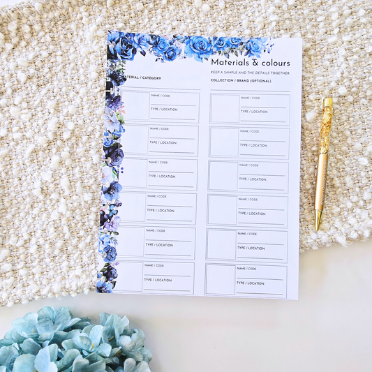 Craft Project Inserts | Azure Blooms