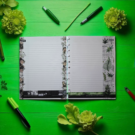 discbound planner inserts in Arbor Designs, premium lined inserts by dream.design.bloom stationery