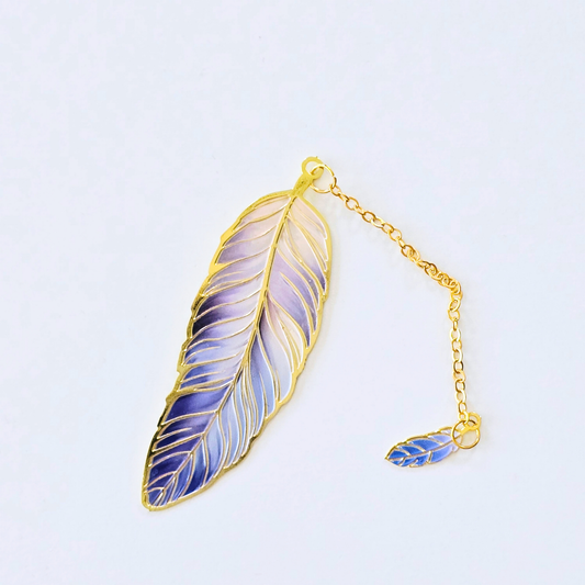 Gold Bookmark | Azure Blooms