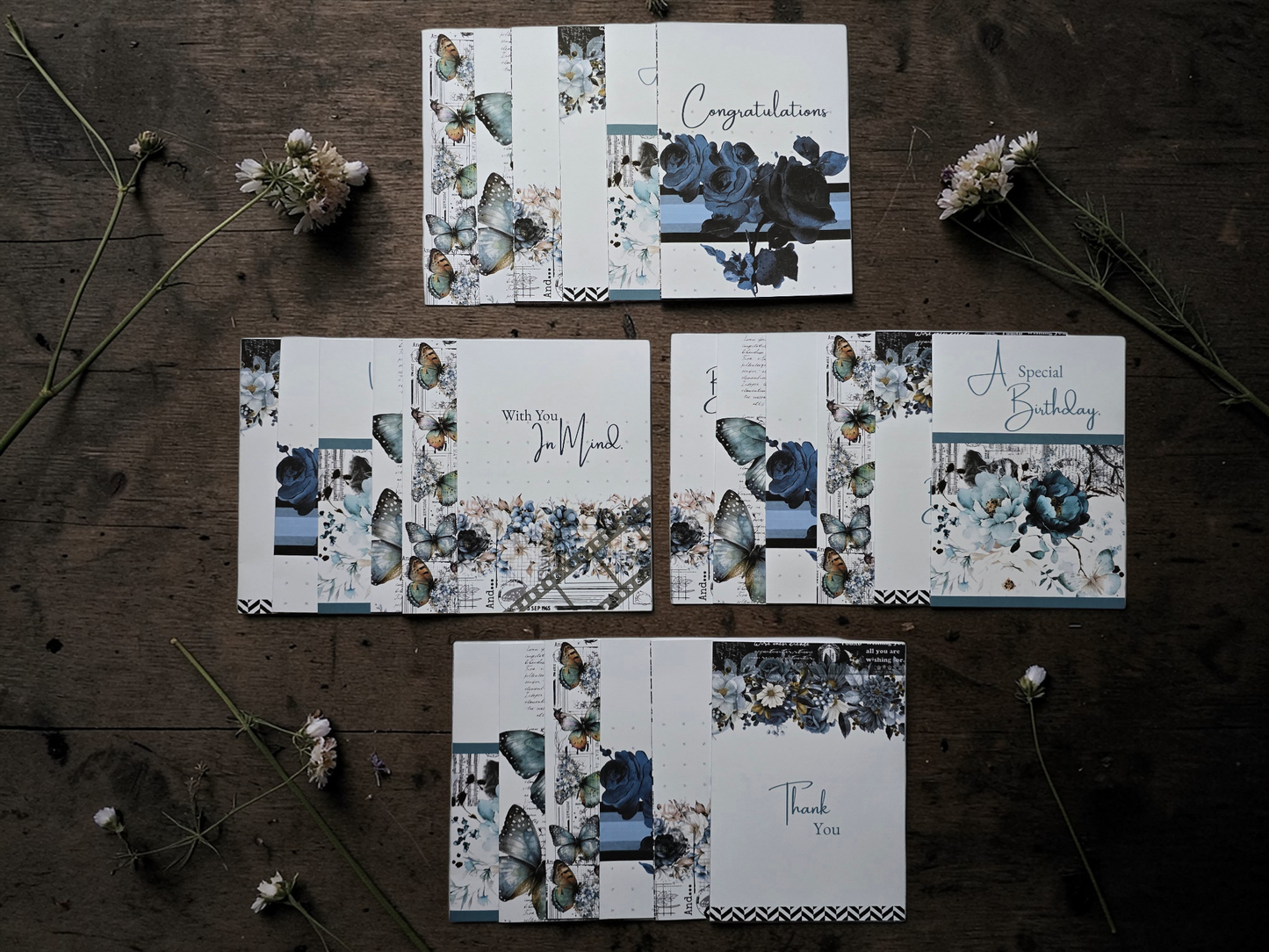 Thank You Greeting Card Collection | Azure Blooms