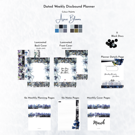 Weekly Discbound Planner | Azure Blooms