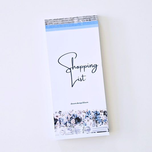 Shopping List Pad | Azure Blooms