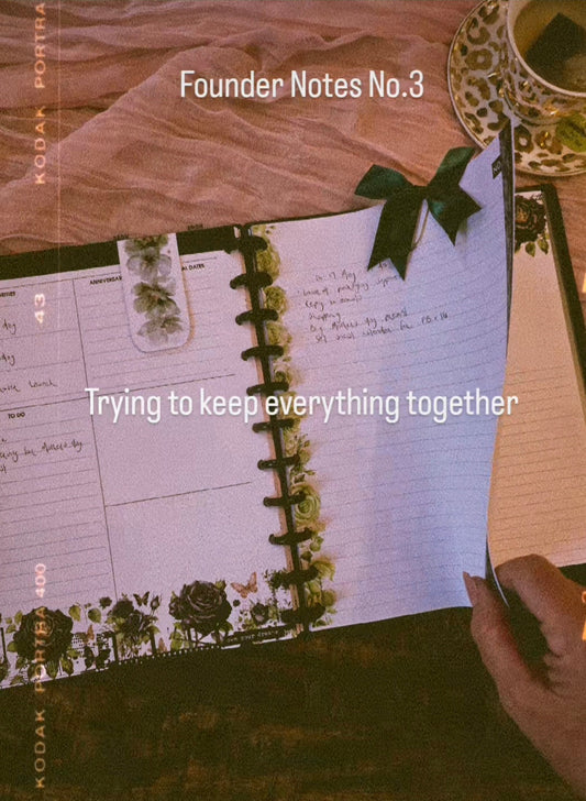 Founder Notes No. 3 | Trying To Keep Everything Together