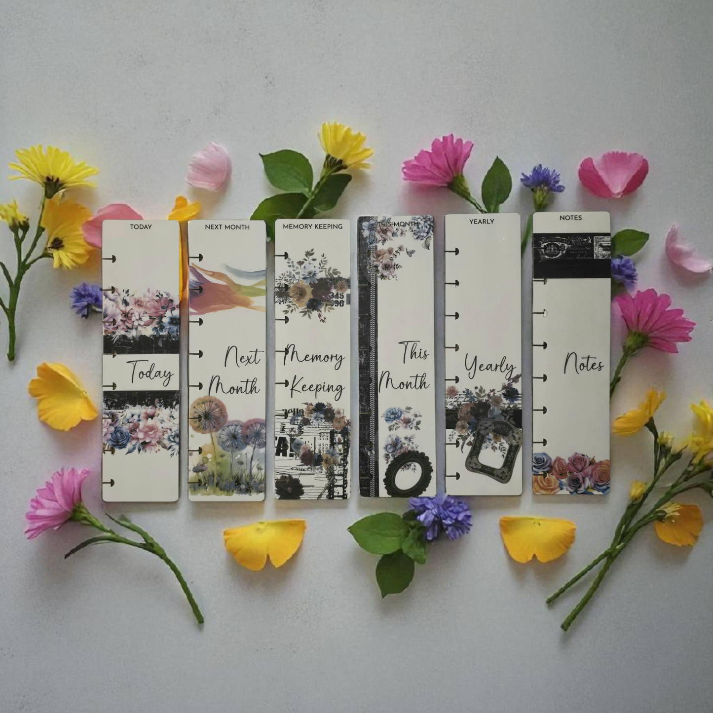 Dashboard Set - Boutique Laminated Tabs (Set of 6)