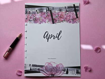 front cover of Whisper Dreams 2026 discbound memory keeping extension inserts in romantic pink palette