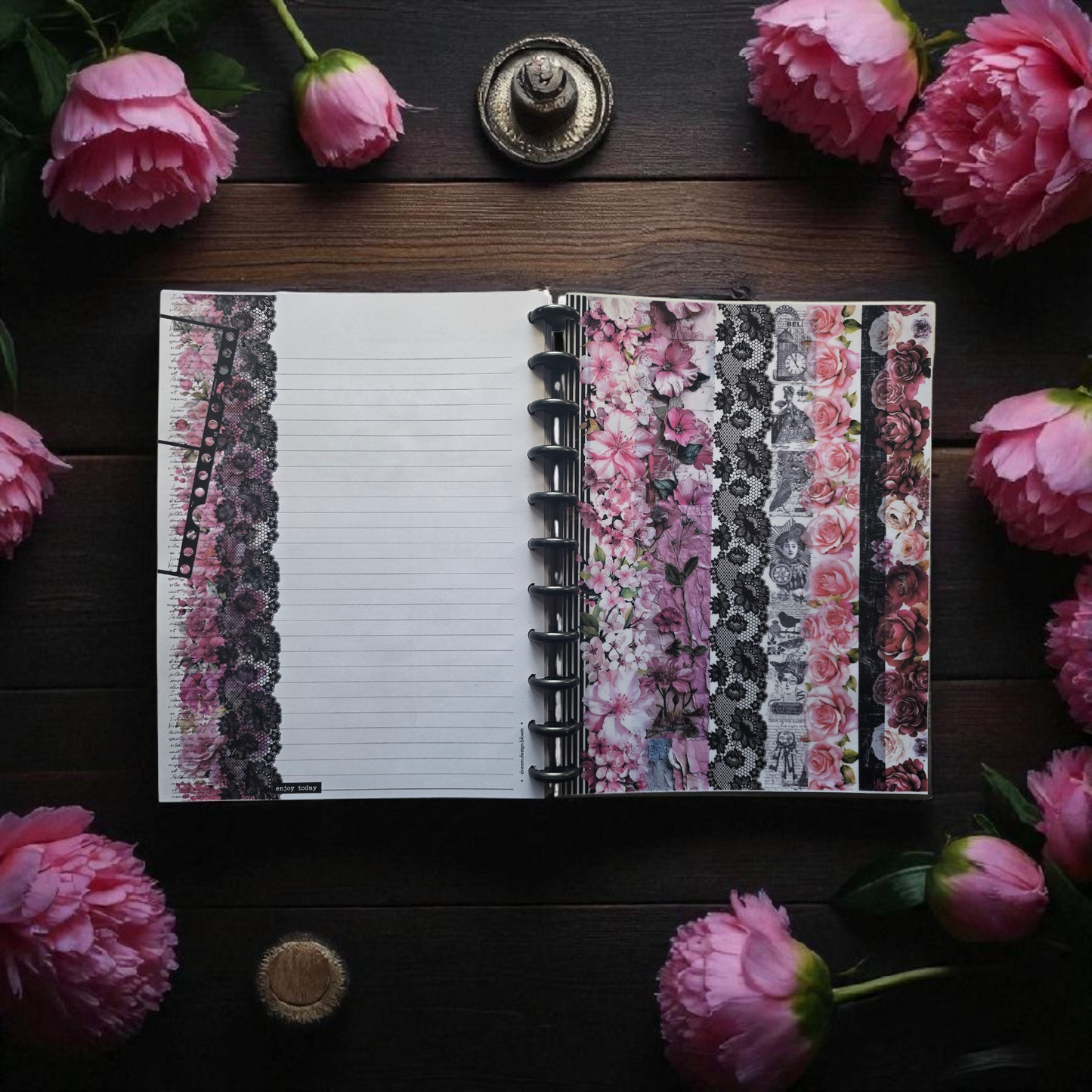 inside back cover of Whisper Dreams 2026 discbound monthly dated planner