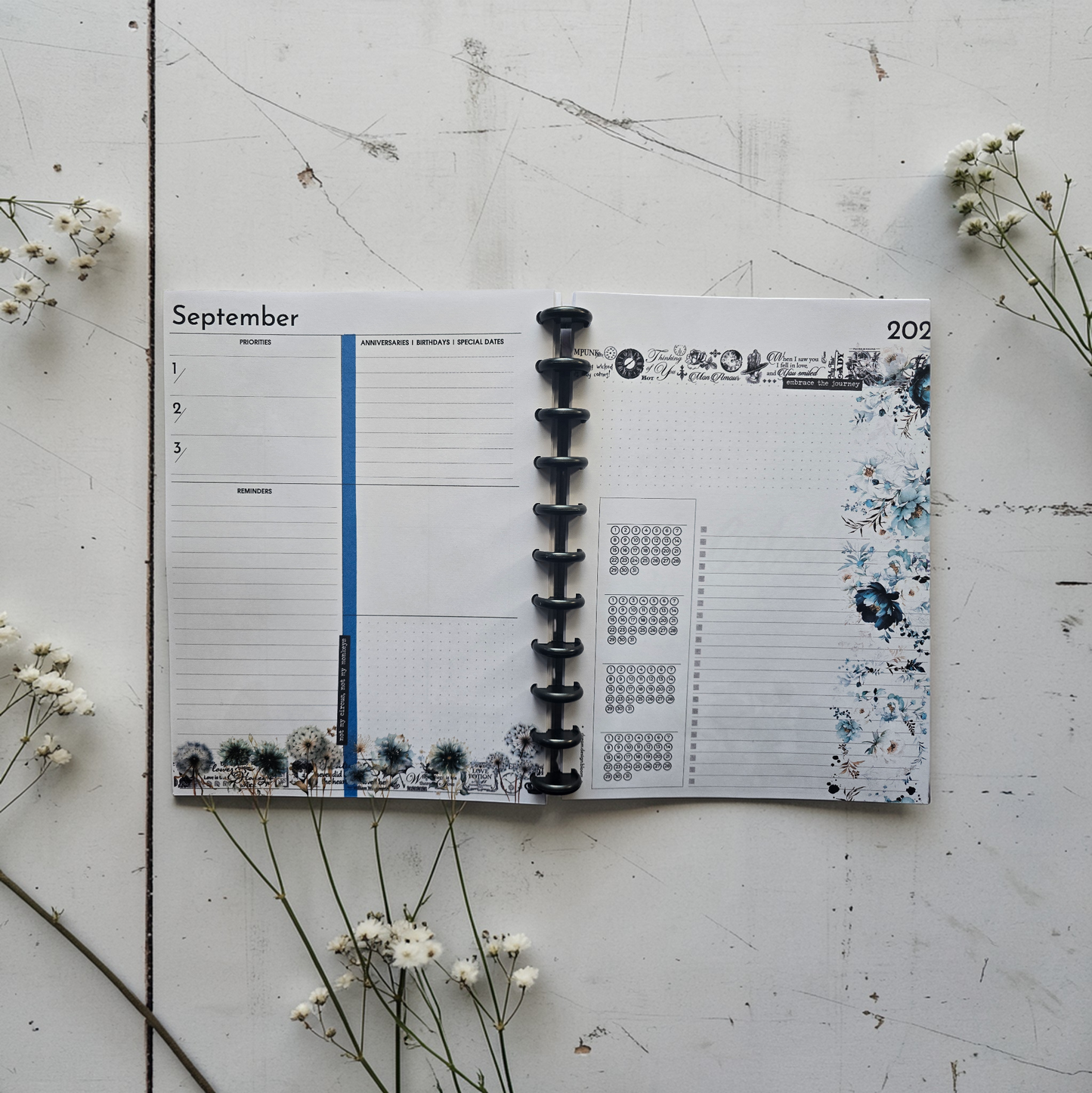 Dated Discbound Monthly Planner