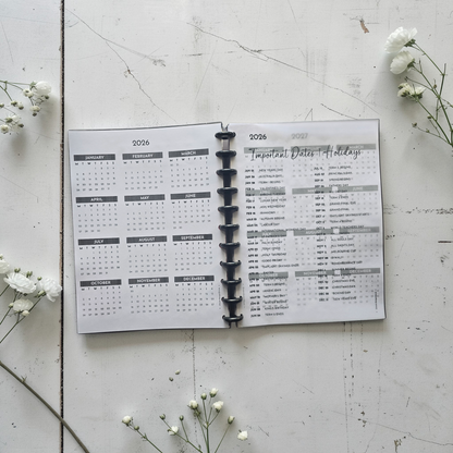 Dated Discbound Monthly Planner