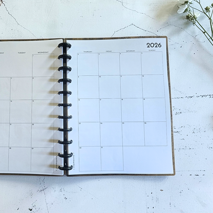 Dated Discbound Monthly Planner | Signature Designs