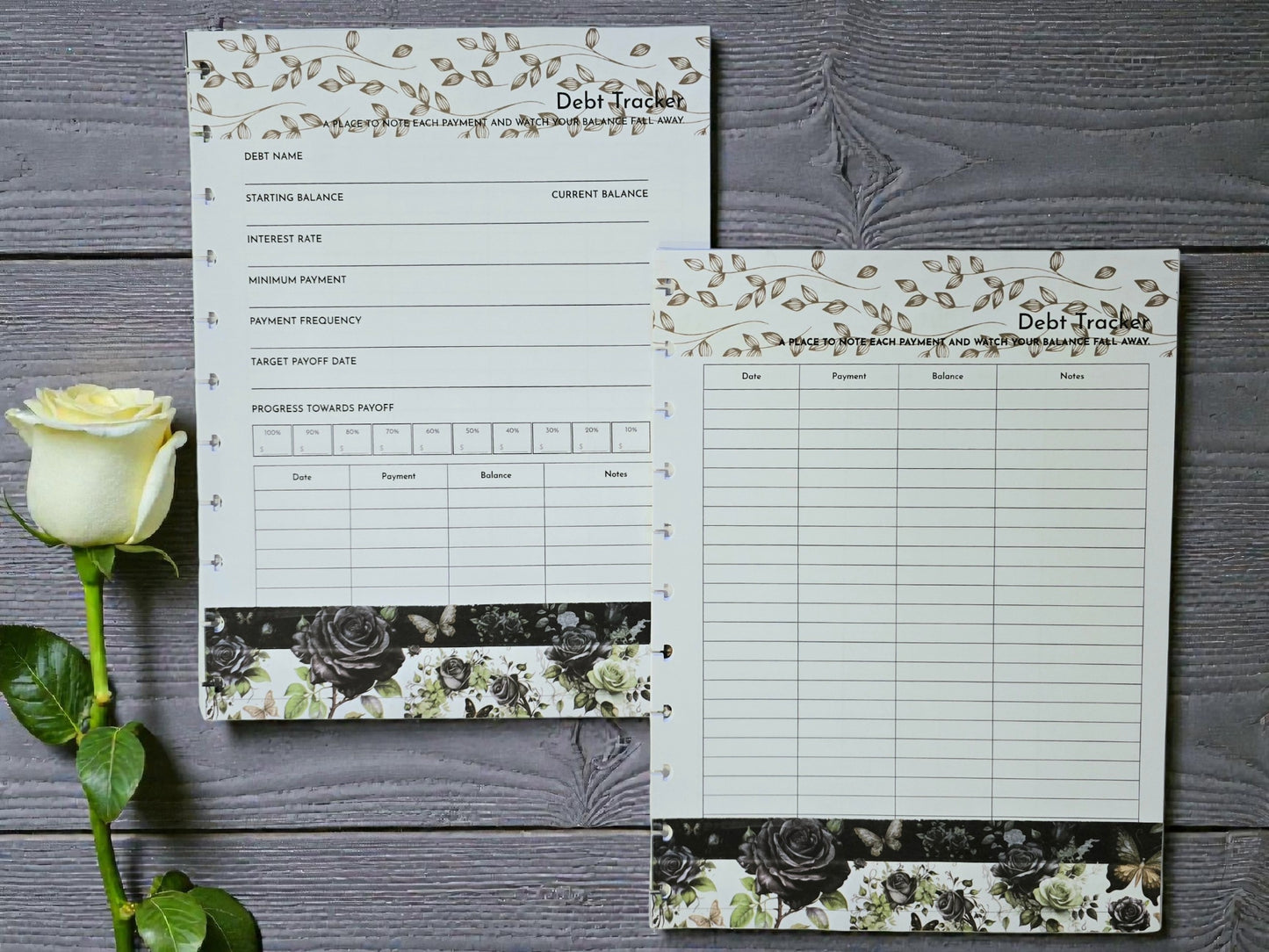 Financial Goals Inserts | Arbor Designs