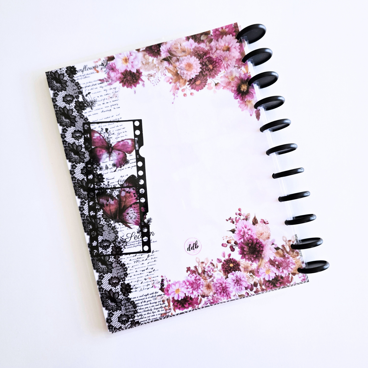 Whisper Dreams 2027 monthly discbound planner back cover