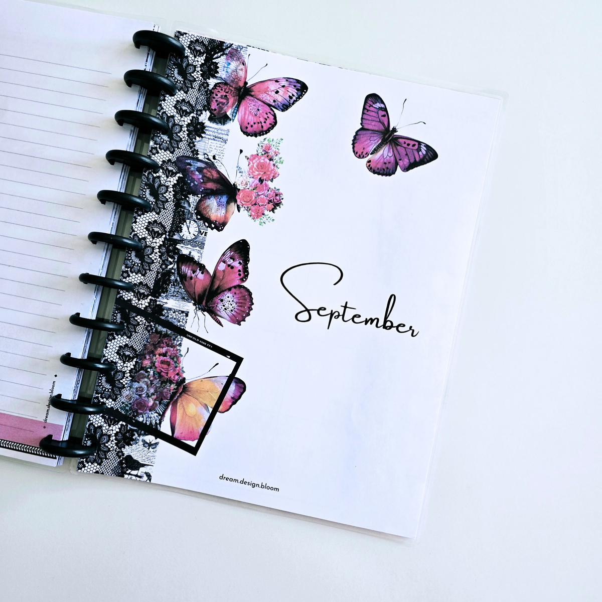 Whisper Dreams 2027 monthly planner September page