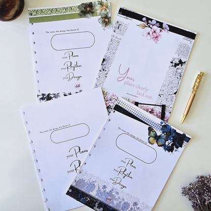 3-Month Undated Discbound Planner Inserts | Signature Designs