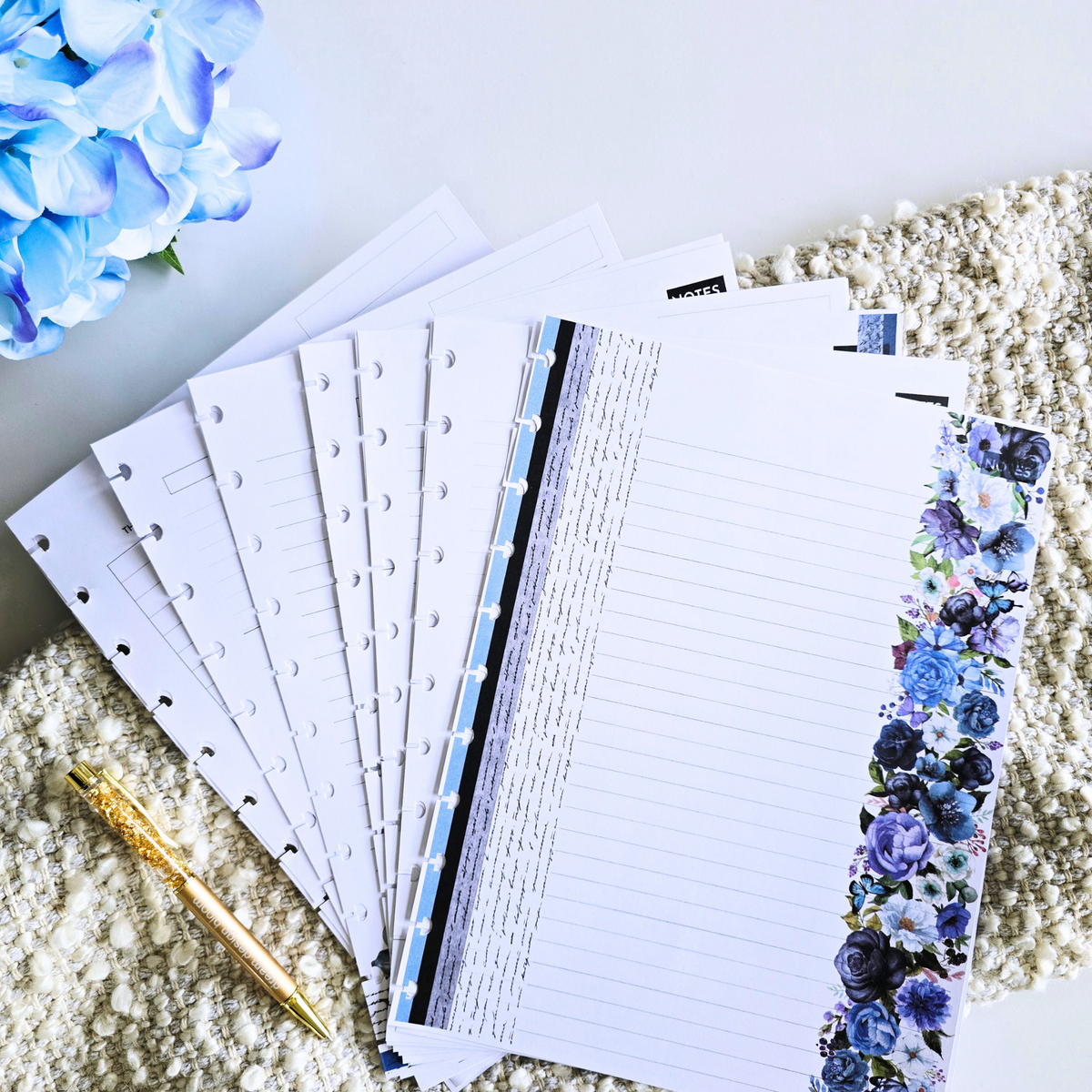 3-Month Undated Weekly Extension Inserts | Azure Blooms