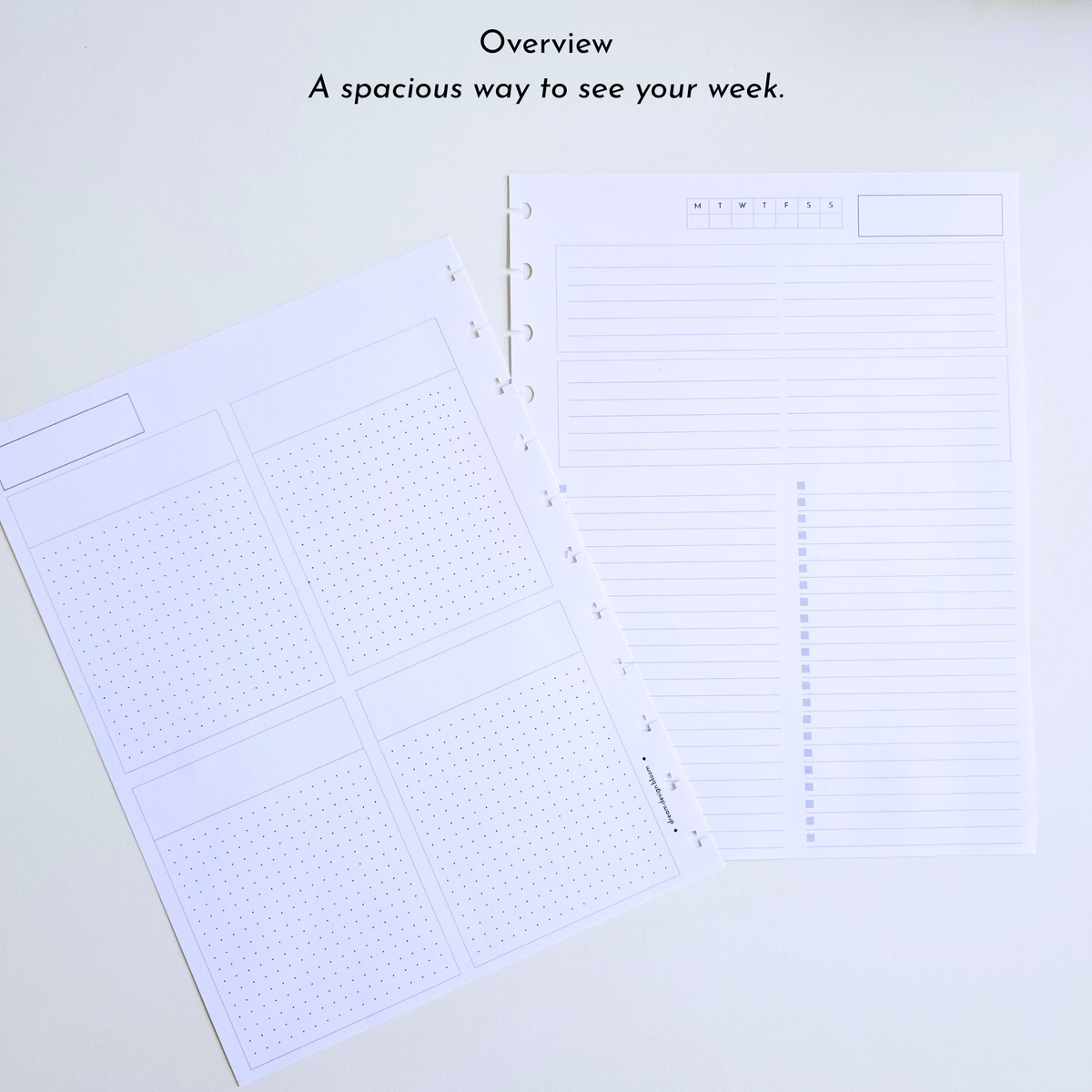 3-Month Undated Weekly Extension Inserts | Azure Blooms