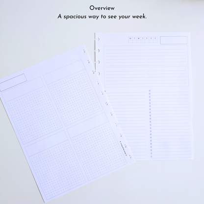 3-Month Undated Weekly Extension Inserts | Azure Blooms