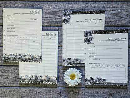 Financial Goals Inserts | Azure Blooms