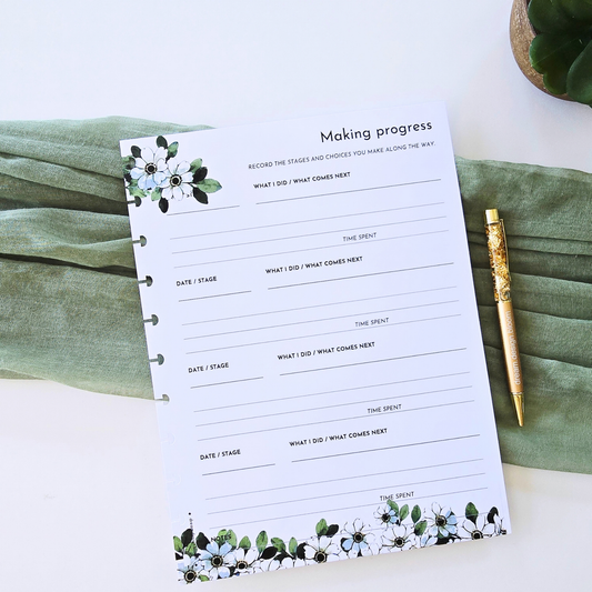 Making Progress Inserts | Arbor Designs