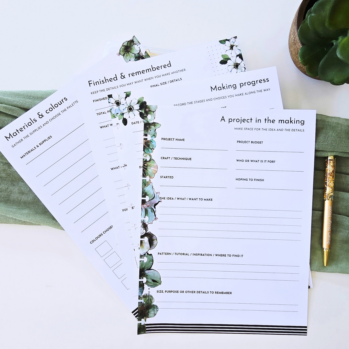 Craft Project Inserts | Arbor Designs