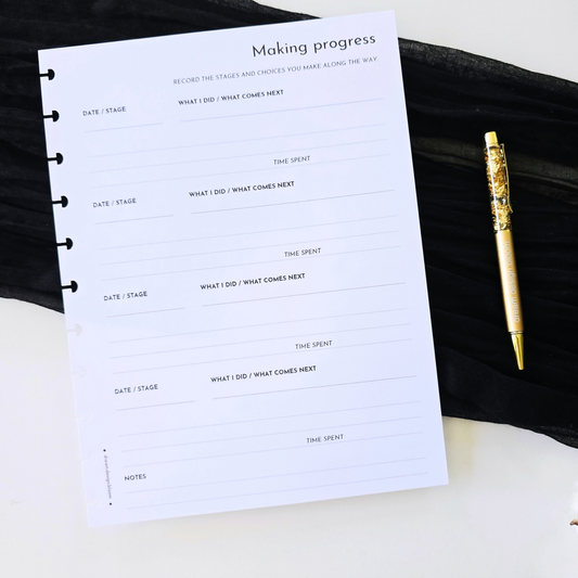 Making Progress Inserts | Signature Designs