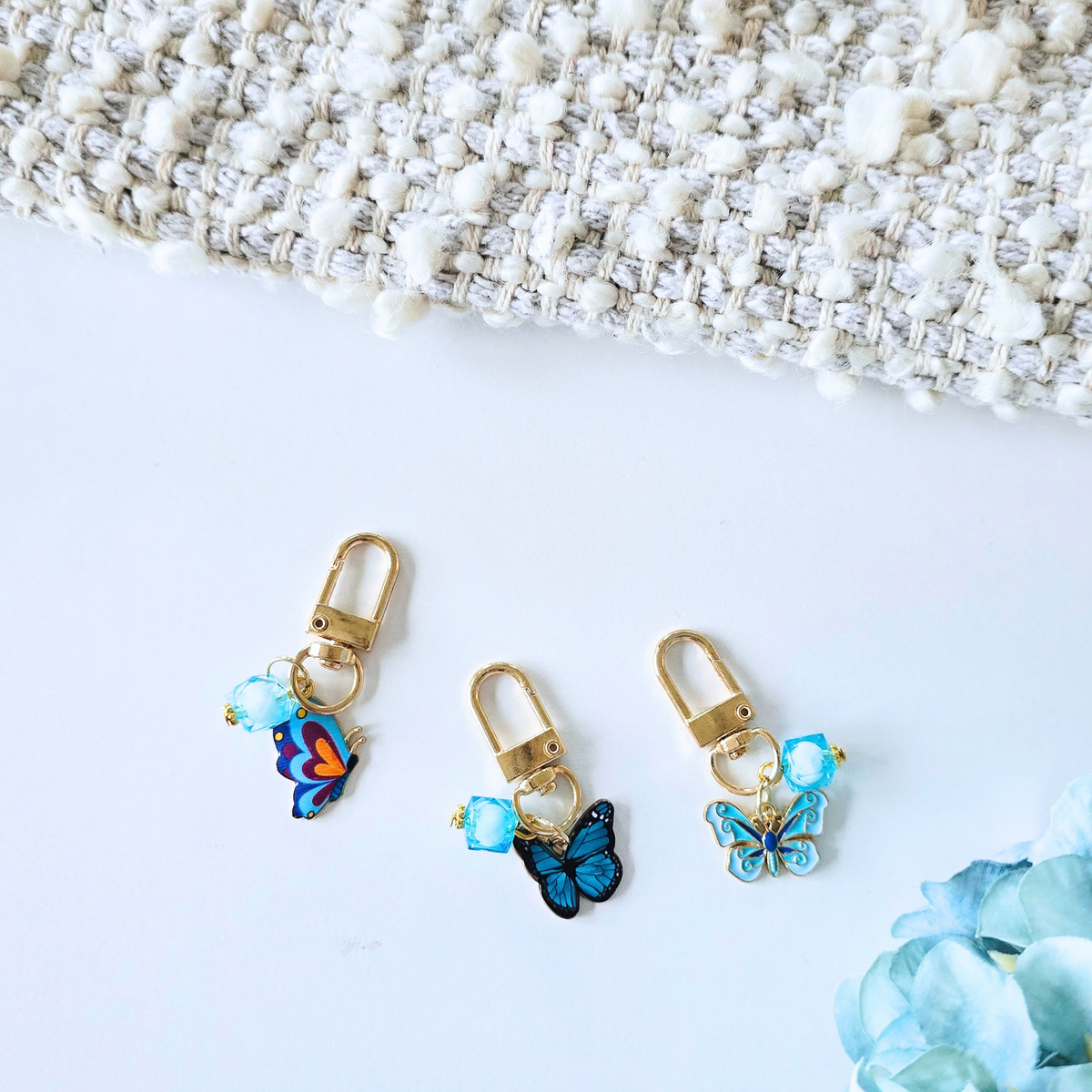 Disc Charm | Azure Blooms