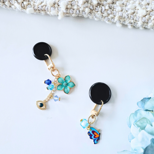 Disc Charm | Azure Blooms