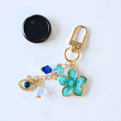 Disc Charm | Azure Blooms