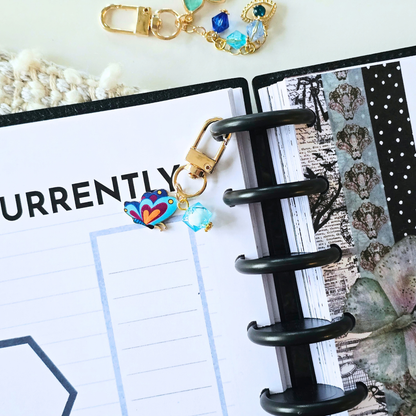 Disc Charm | Azure Blooms