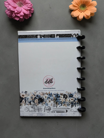 A5 Discbound Notes Book | Azure Blooms