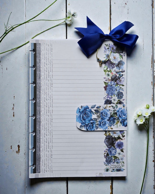 A5 Discbound Notes Inserts | Azure Blooms
