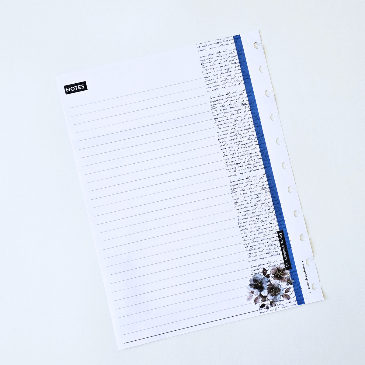 3-Month Undated Discbound Planner Inserts | Azure Blooms