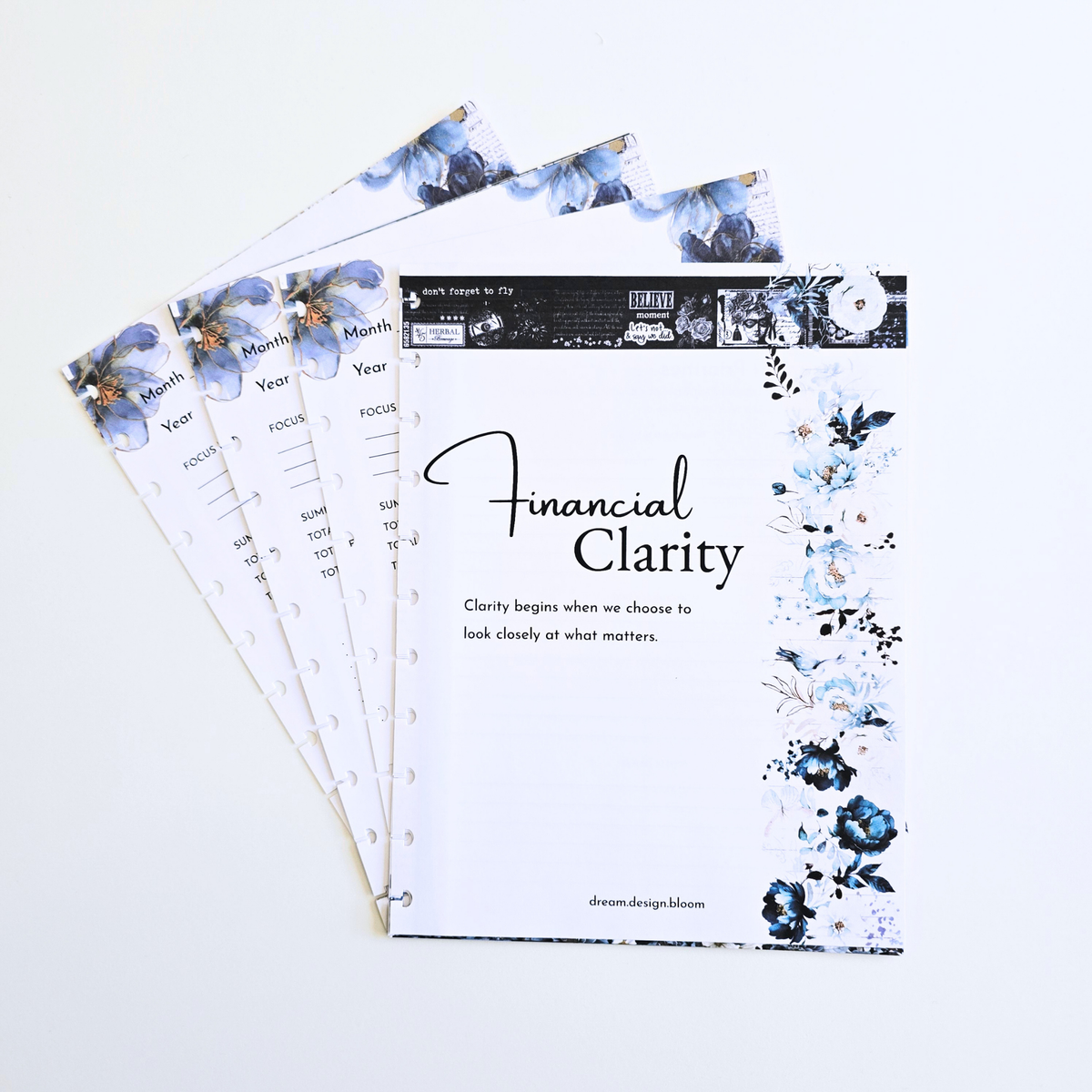 Financial Clarity Core Inserts | Azure Blooms