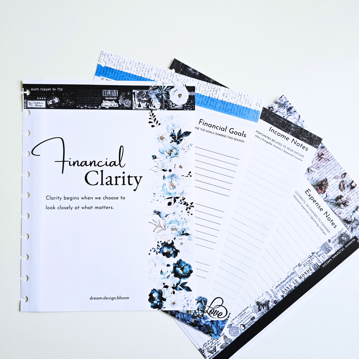 Financial Clarity Core Inserts | Azure Blooms