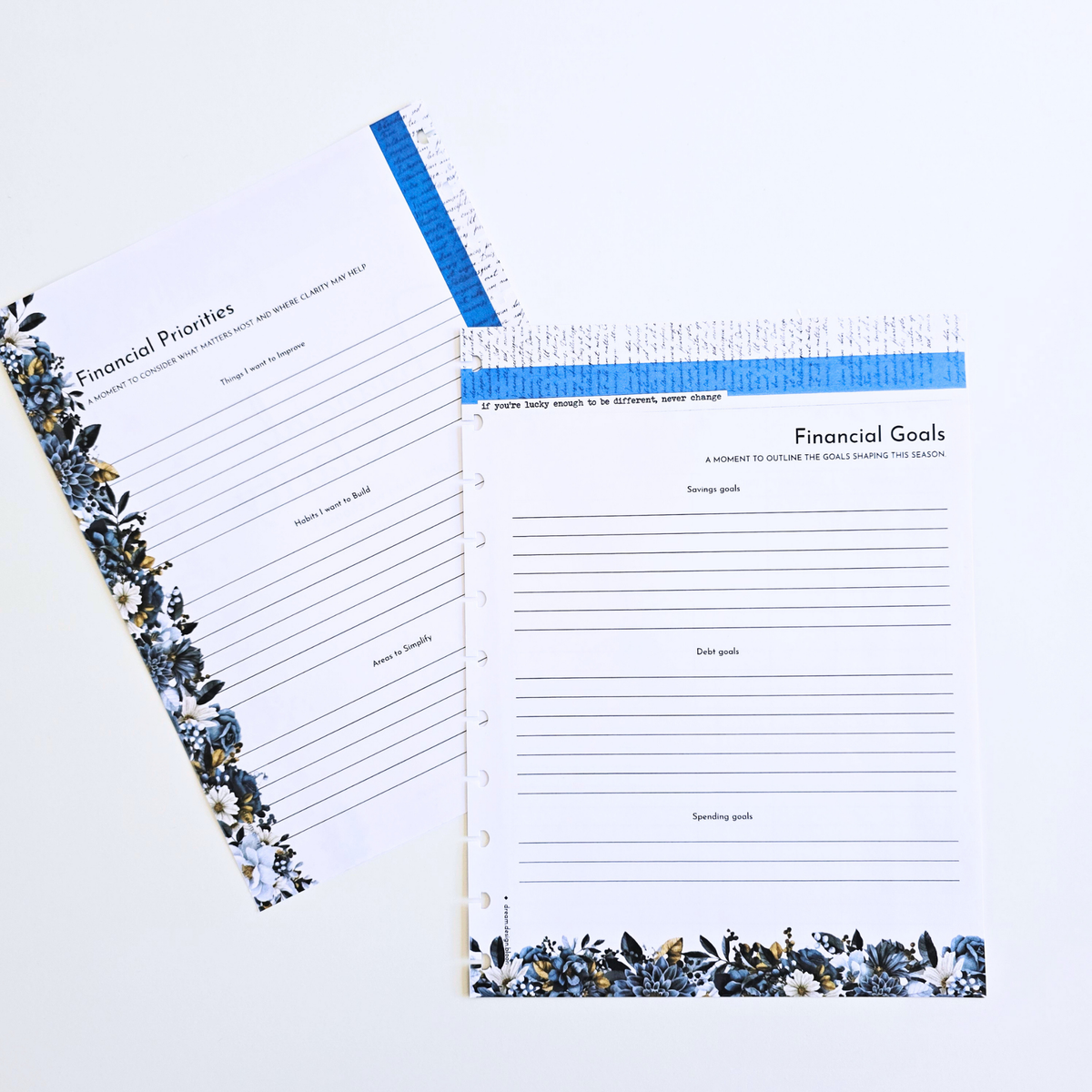 Financial Clarity Core Inserts | Azure Blooms
