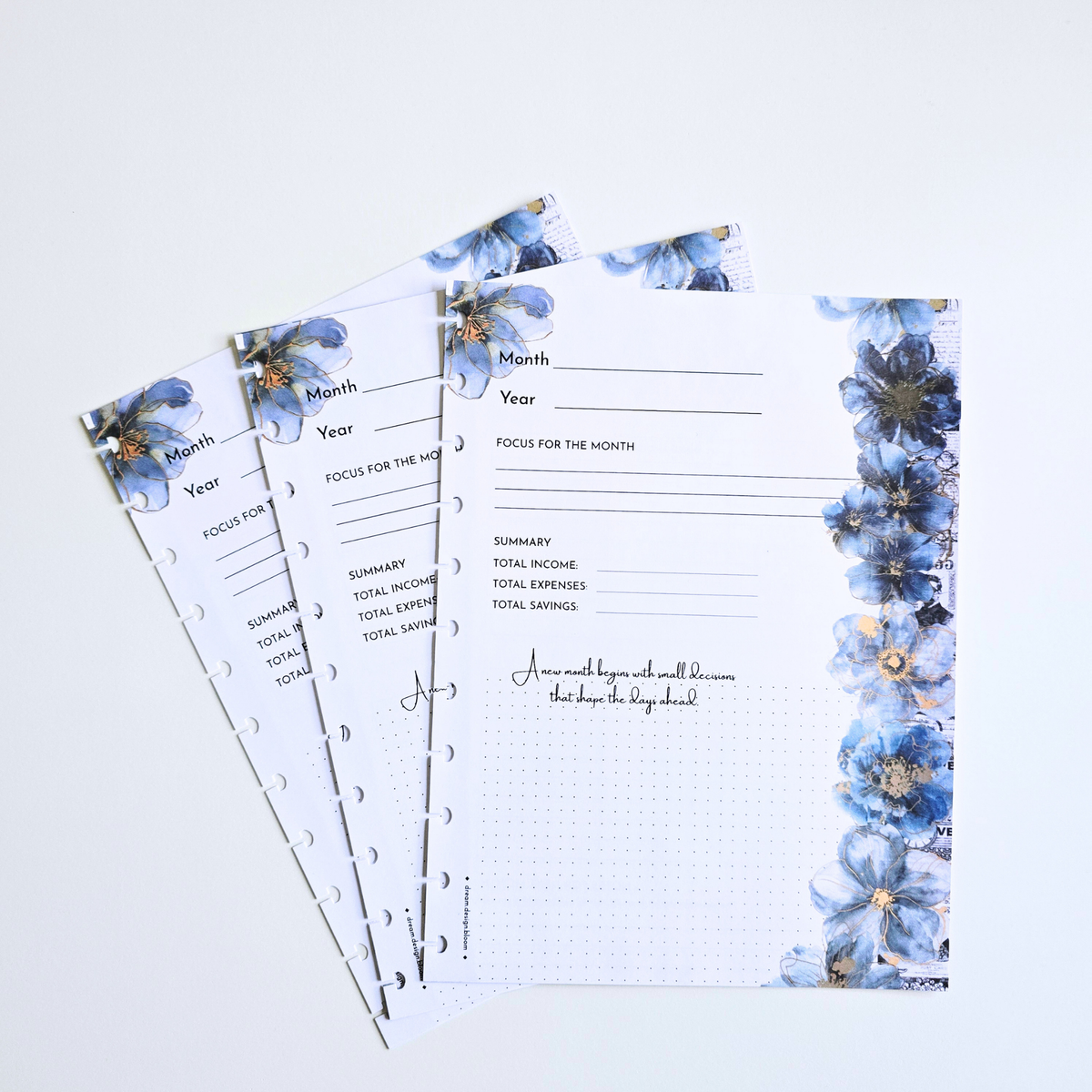 Financial Clarity Core Inserts | Azure Blooms