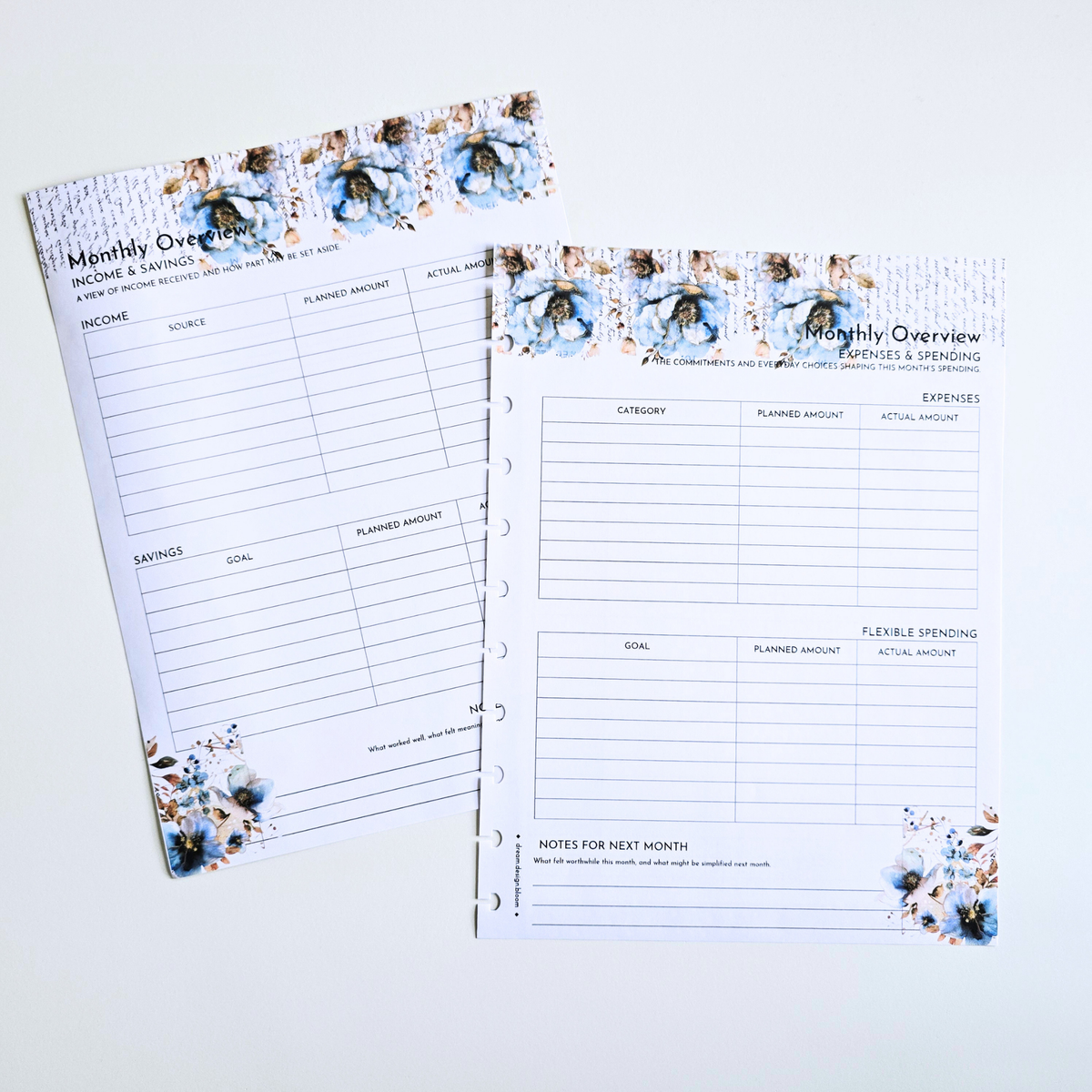 Financial Clarity Core Inserts | Azure Blooms