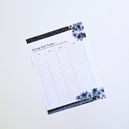 Financial Goals Inserts | Azure Blooms