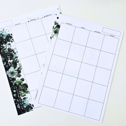 3-Month Undated Discbound Planner Inserts | Arbor Designs