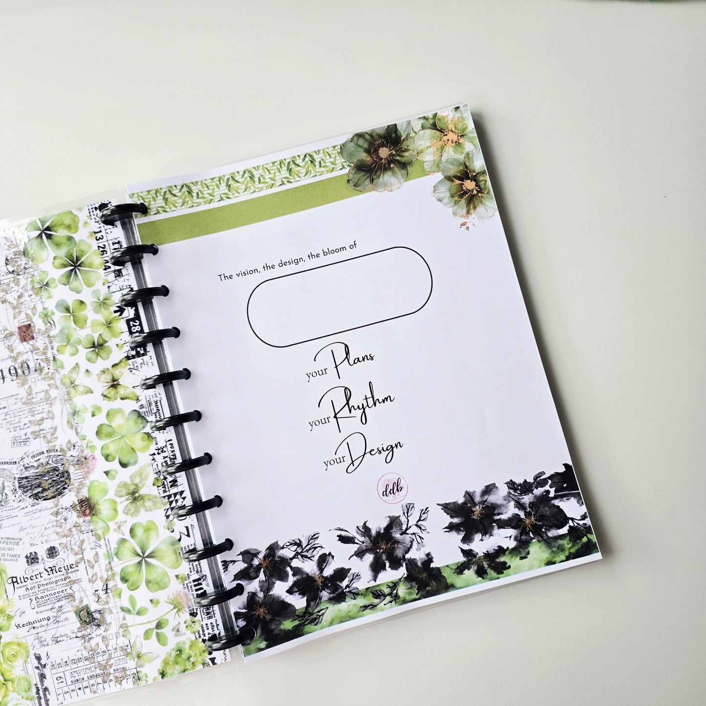 Undated Discbound Monthly Planner | Arbor Designs
