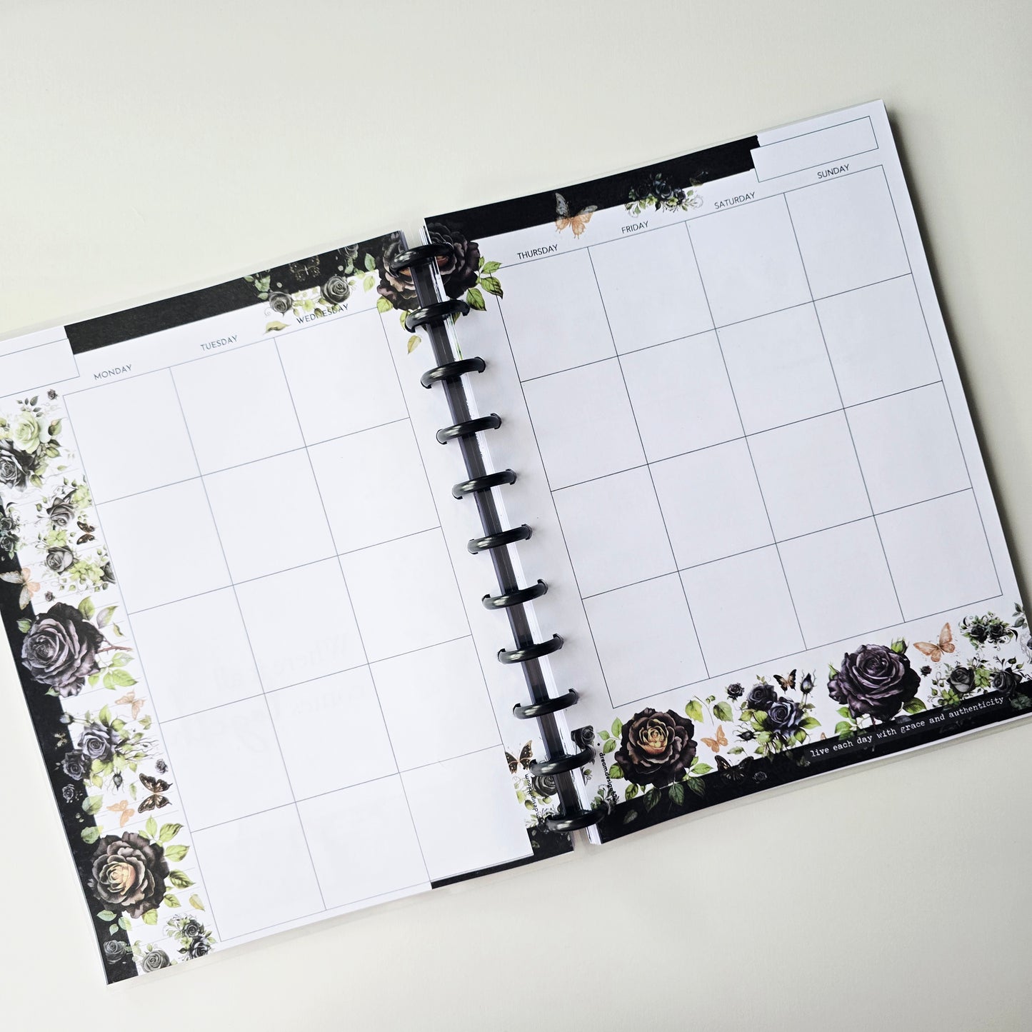 Undated Discbound Monthly Planner | Arbor Designs