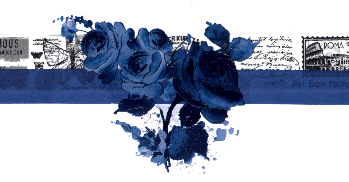 Calm, sky-inspired blue Azure Blooms swatch with elegant clarity