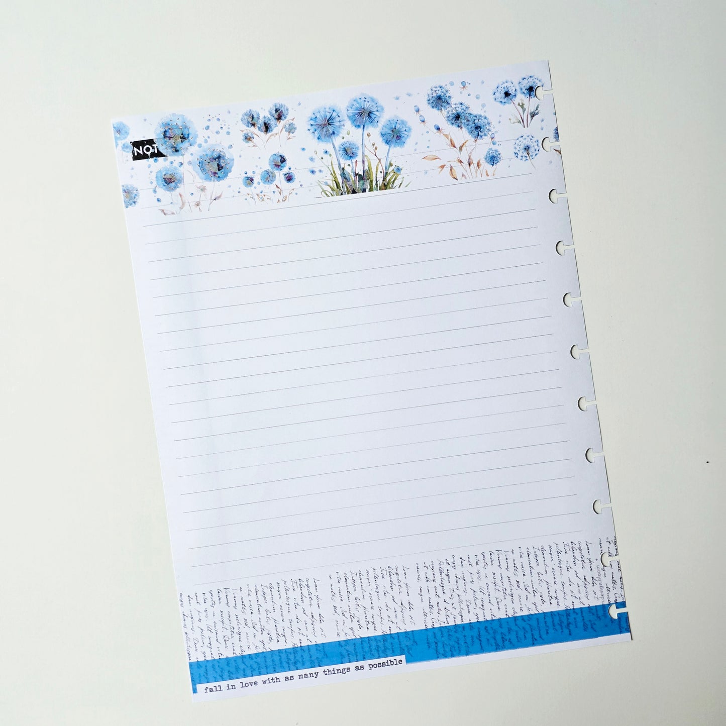 Discbound Notes Inserts | Azure Blooms