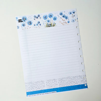 Discbound Notes Inserts | Azure Blooms
