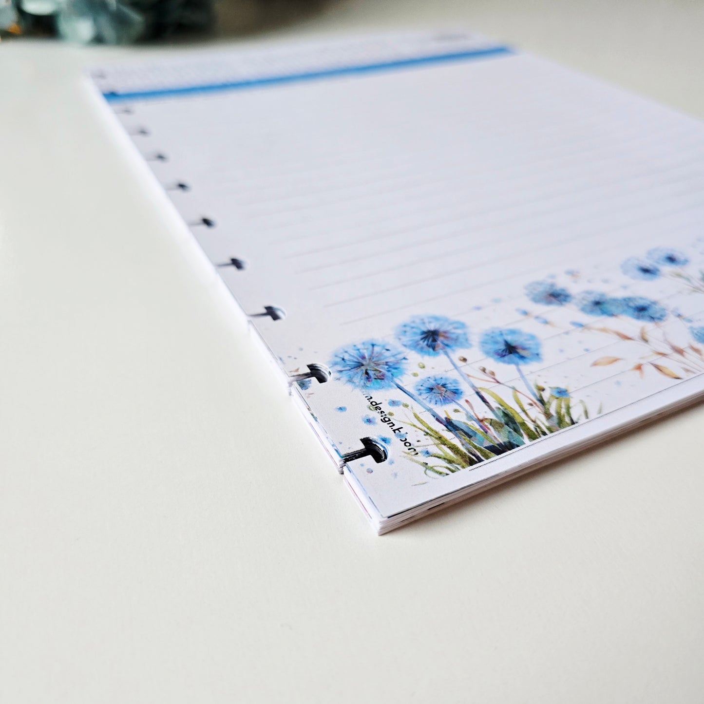 Discbound Notes Inserts | Azure Blooms