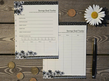 Financial Goals Inserts | Azure Blooms