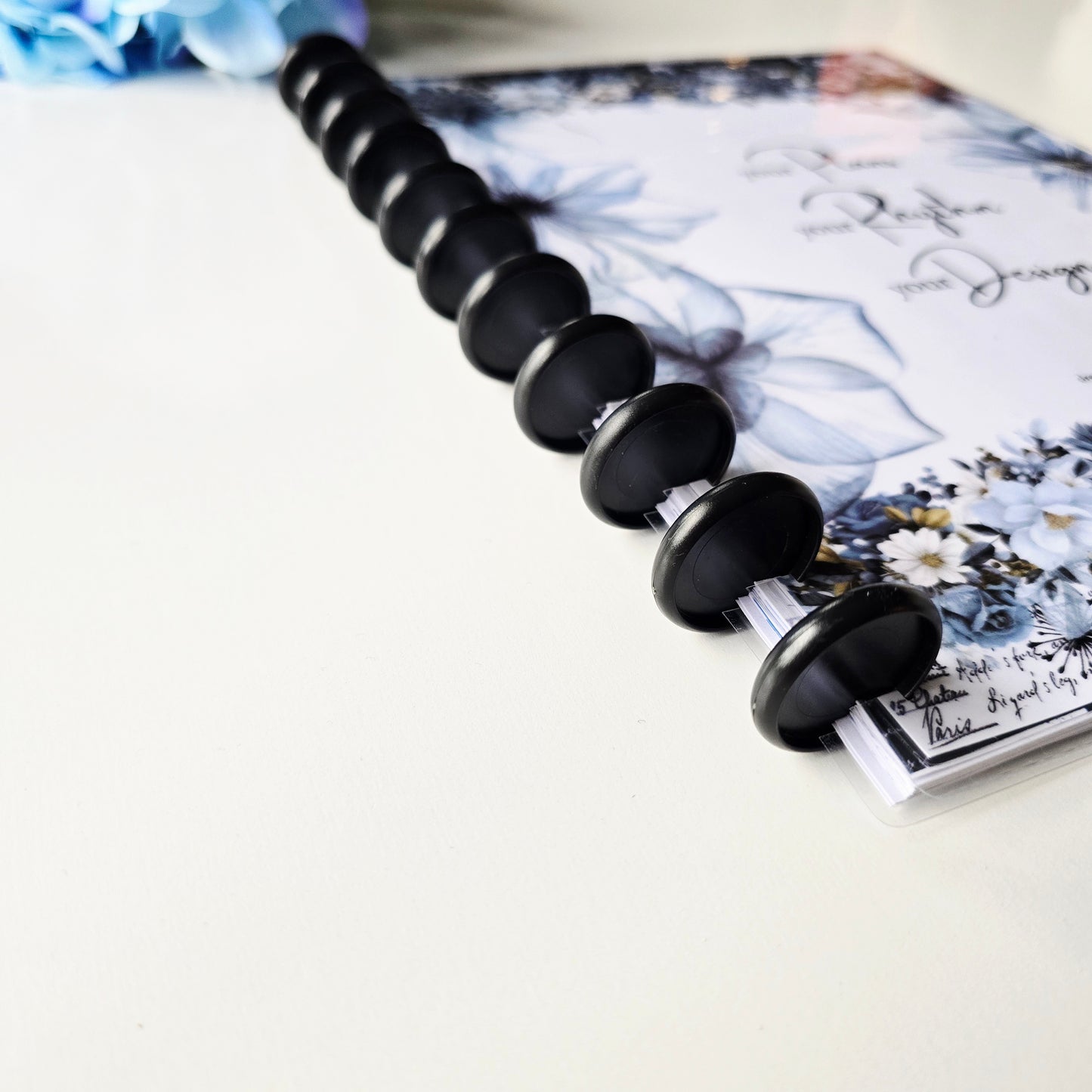 Undated Discbound Monthly Planner | Azure Blooms