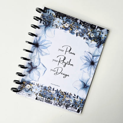 Undated Discbound Monthly Planner | Azure Blooms