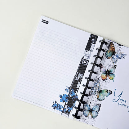 Undated Discbound Monthly Planner | Azure Blooms